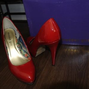 Madden Girl- Red Patent Heel
